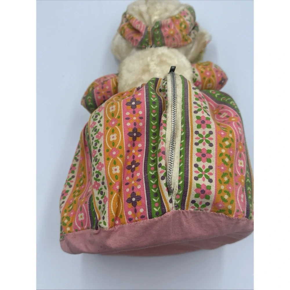 Vintage 1950s Knickerbocker Style Cloth Doll Vinyl Rubber Head Zipper‎ Back USA